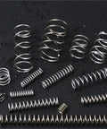 Five Pack Heavy Duty Compression Springs Made From Stainless Steel Wire With 2.2mm Diameter And 21Mm Size Fit For All Kinds Of Durable Home And Industrial Projects That Need Reliable Tension Control Today.