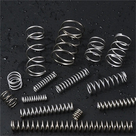 Five Pack Heavy Duty Compression Springs Made From Stainless Steel Wire With 2.2mm Diameter And 21Mm Size Fit For All Kinds Of Durable Home And Industrial Projects That Need Reliable Tension Control Today.
