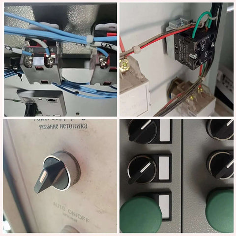 Two Pack Latching Rotary Selector Switch 2 Positions Maintained 1NO SPST 600V 10A for industrial control panels in use
