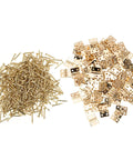 Miniature Copper Jewelry Box Hinges Set 50 Pcs Small Folding Cabinet Hinges For Wooden Boxes And Dollhouses Ideal For Jewelry Box Repair Chests