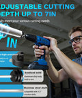 Internal Pipe Cutter For 1-1/2 Inch And 2 Inch PVC And ABS Pipes, 7 Inch Adjustable Cutting Depth, shown in use
