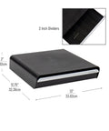 36 Pod Single Serve Coffee Pod Drawer Organizer For Countertop Coffee Station Base, Holds Up To 36 Pods, Black Finish, Size Details