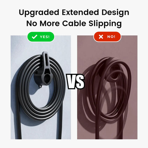 Wall Mount EV Fast Charger Holder And Cable Stow Bracket Heavy Duty Sae J1772 Charging Dock comparing secure cable storage options.