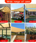 Dope Outdoor Sun Shade Cloth Mesh Tarp with Grommets for Patio, Garden, Greenhouse and Pergola used in various outdoor spaces