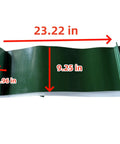 PVC anti-slip belt for 7HP Gas Powered Firewood Conveyor 18FT Long Log Conveyor with dimensions labeled