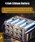 4.0Ah lithium battery pack for Electric Rebar Shearing Machine Pro Grade Heavy Duty 1.2 Inch to 2 Inch Deep Cut 2000W