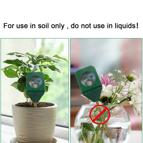 Portable Plant Moisture Meter No Battery Needed Plug And Play Indoor Outdoor Soil Tester Kit used with potted plant not in water