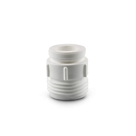 Close-up of crossbar adapter from VIP2 Drain Unclogging Kit For 1.5 To 3 Inch Kitchen Drains, Water Powered Cleaner