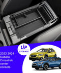 Subaru Crosstrek Center Console Organizer Tray Dual Layer Storage Box for 2024 2025 2026 models fits Impreza and Crosstrek armrest