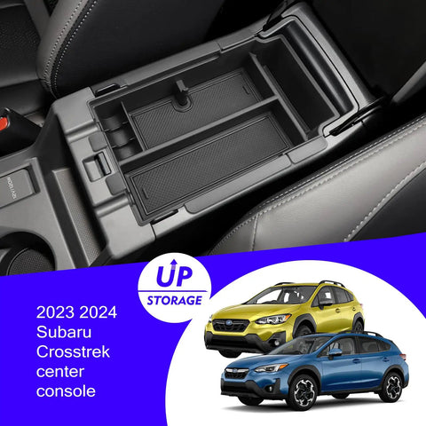Subaru Crosstrek Center Console Organizer Tray Dual Layer Storage Box for 2024 2025 2026 models fits Impreza and Crosstrek armrest
