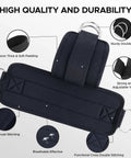 Pro Level Ankle Strap For Cable Machine With Thick Breathable Padding Tailored For Beast Mode Leg Day Booty Work And Hamstring Curls Black showing 8mm padding and D-ring details.