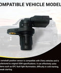 Camshaft Position Sensor for Cars Plug and Play Replacement With Sealing Ring OEM No F01R00B003 Easy Install Fits Most Vehicles Eliminates EPC Warning Lights and Cold Start Woes, Reliable Engine Sensor. Black plastic camshaft position sensor with sealing ring for car engine
