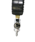 Two Inch Intermediate Pressure Gauge And Release Valve For Scuba Regulator, metal build, detailed view of valve connection