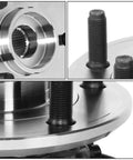 Close-up of 32 Spline Front Wheel Bearing Hub Assembly With ABS Sensor Plug For Jeep Wrangler JK 2007 2018 Front Driver or Passenger Side