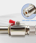UHF PL259 Male to Female Lightning Arrester and SO239 Coaxial Surge Protector for VHF Two Way Radio Antenna with gas discharge tube