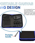 Portable canvas bag for 3 Liter Transmission Fluid Pump Kit with storage for adapters and tools, includes portable handle