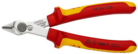 Electronic Precision Cutting Pliers 125 mm VDE Tested for Electronics and Precision Mechanics, INOX tool steel