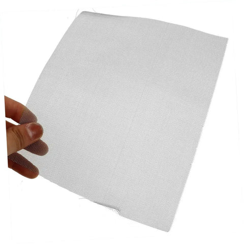 Close-up of 15-Piece Stainless Steel Bumper Repair Mesh Kit For Welding And Reinforcement, held by hand, product detail view.