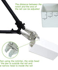 Vinyl Fence Notcher For Rails, Heavy Duty Rail Notcher With Three Quarter Inch Notch shown adjusting rail with precision