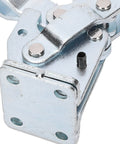 Close-up of Beefed Up Heavy Duty Quick Release Toggle Clamp With 450Kg Holding Capacity For Woodworking And Assembly, Durable Galvanized Iron