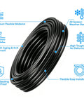 Universal Windshield Washer Hose Repair Kit 13 Ft Flexible Washer Fluid Hose With 12 Connectors Rock Solid Wiper Hose