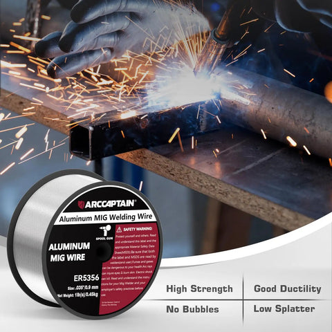Er5356 Aluminum Mig Welding Wire.035 Inch One Pound Spool Hella Smooth Arc With Badass Marine Grade Salt Spray Resistance For Professional Builders And Hobbyists