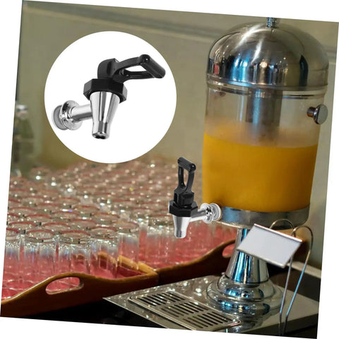 Hassle Free Universal Plastic Water Spigot And Dispenser Tap Fitting Standard Drink Coolers with variable flow dial on beverage dispenser.