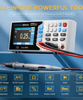 30,000 Counts True RMS Digital Multimeter For Bench Top Lab And Industrial Use With USB Data Logging CAT II 600V display and probes