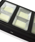 Close-up of LED panel for Two Pack Solar Street Lights Outdoor With Motion Sensor 10000LM Dusk To Dawn Flood Lights IP66 Waterproof.
