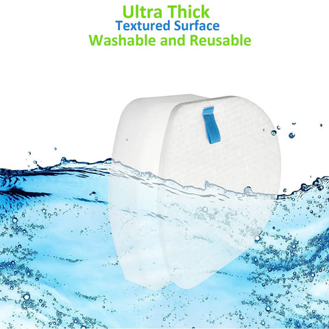 Washable replacement foam filter from Must Have Replacement Filter Kit For Shark Navigator Zero M Lift Away Speed Upright Vacuum Models ZU561 ZD201 ZU561A ZU561C ZU560 ZU560C UV650 UV725 UV730 ZU562 ZU570 ZU571 ZU572 ZU660 ZD400 ZD402 CU530 NV431 With 2 Foam Filters And 2 Felt Filters submerged in water showing durability