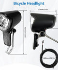 Ultra Bright Front Bike Headlight For Night Riding On 6 To 60V Electric Bikes Waterproof LED Front Light With SM Plug