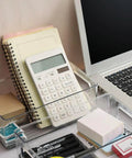 Clear Plastic Storage Bins And Pantry Organizers That Are A Total Game Changer For Kitchen Closets Fridge Freezer Bathroom Medicine Cabinets And Laundry Rooms To Kick Clutter To The Curb And Keep It Legit Tidy, featuring a calculator and notebooks.