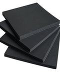 Four Pack Real Heavy Duty Neoprene Foam Self Adhesive Pads 6 By 6 Inches Half Inch Thick Anti Vibration Cushion For Tools Pipes And Everyday Gear Guard stacked for easy use.
