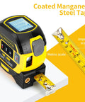 3 In 1 Digital Laser Tape Measure And Level Combo, 100m Laser Distance Meter With Cross Line Laser Level, 328ft Range, 16ft Digital Tape, Pro Grade Contractor Tool For Fast, Accurate Measurements On Job Sites. Digital tape measure with imperial and metric scale.