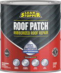 Rubberized Roof Patch 1 Gallon That Patches Leaks Fast With 100 Percent Flexible Instant Sealant For Built Up Roofs SBS Modified Roofs Metal Roofs And More Surfaces Black With A Ten Year Warranty