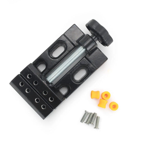 Handy Compact Desktop Manual Tapping Machine With Bench Vice Portable Vertical Tap Tool. Includes bench vice and screws.