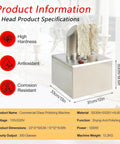 Stainless Steel Glass Polisher Machine For Commercial Use with dimensions and specifications displayed