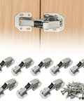 8 Piece Soft Close Cabinet Hinges Surface Mount Kitchen Cupboard Door Hardware Includes Mounting Screws for smooth closures.