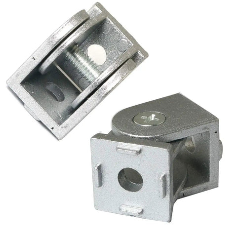 Flexible Pivot Joint Connector For 2020 Aluminum Extrusion Profiles Zinc Alloy Die Cast 180 Degree Rotation Split Design Includes Two Installation Kits Fits European 2020 Profile Built To Last Easy Install Hardware, zinc alloy joint