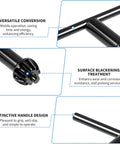 Heavy Duty Drill Chuck Key With 6mm Head For 1.5 To 13mm Drill Chucks built from low carbon steel, close-up of handle and key details.