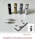 Anti Fall Metal Shelf Guard Rail Set For 16 Inch Protection components including screws and metallic rods on display