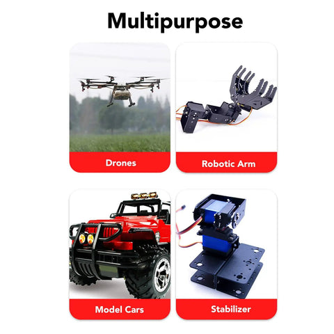 Multipurpose applications of Badass 20 kg Digital Servo Motor With Rugged All Metal Gears And Heavy Torsion Capacity For RC Cars And Robots.