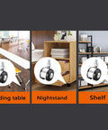 Heavy Duty 1.5 Inch Swivel Caster Wheels With Brakes For Home Furniture Quiet Glide Nylon And Zinc Alloy 4 Pack on various furniture