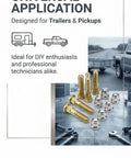 Upgrade Your Ride With 5 Pack 1/2 Inch 20 Taper Wheel Studs And Lug Nuts Kit High Strength Tire Bolts To Replace Old Worn Out Parts For Most Cars In Sweet Gold Finish, gold studs and lug nuts for trailer and pickup wheels