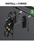 Rotating Retractable Ratchet Straps For Toyota Tacoma Tundra And Jeep Gladiator Bed Rails Swivel Head Auto Retract Tie Down Straps