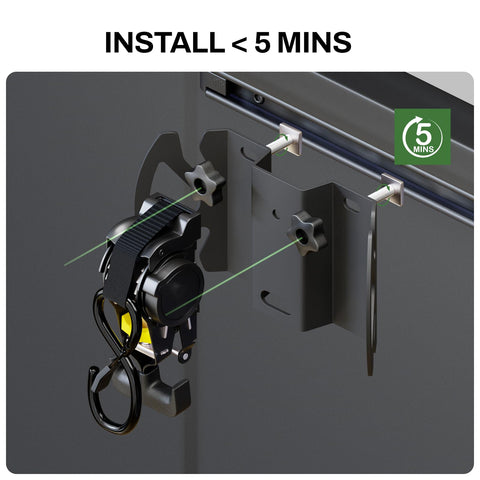 Rotating Retractable Ratchet Straps For Toyota Tacoma Tundra And Jeep Gladiator Bed Rails Swivel Head Auto Retract Tie Down Straps