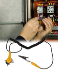 Anti Static Grounding Wire Set 5 Pack With Stainless Steel Clips 2mm Diameter for electronics repair workbench in use