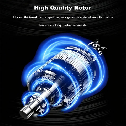 Heavy Duty Brushless Differential Motor With Pure Copper Windings Built Different For Smooth DC Thrust 16 Tooth Pinion 60V 1800W high quality rotor with efficient magnets.