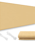 8x12 Ft Sun Shade Cloth With Grommets For Pergola Patio Outdoor, 95 Percent UV Protection, HDPE Shade Cover, sand color
