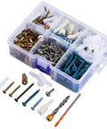 Multi Purpose Wall Anchor Kit 367 Piece Set For Drywall Wood Concrete Brick Hollow Walls Includes Screws And Anchors displayed